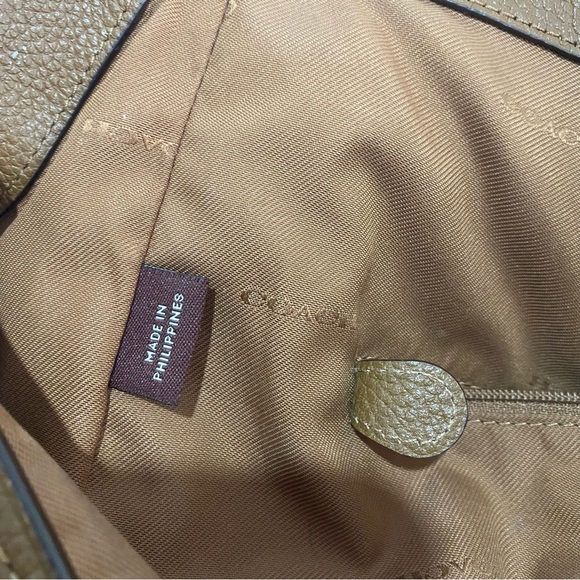 Coach Eddie shoulder bag purse slouch pepplestone - Picture 12 of 14